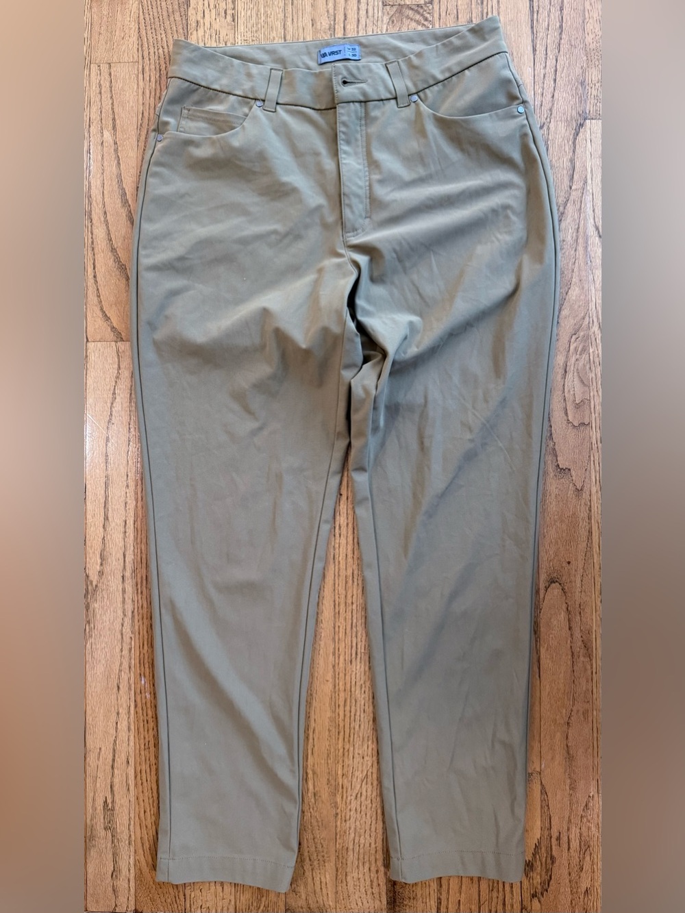 VRST Men’s 32x30 Khaki Performance 5 Pocket Stretch Golf Pants